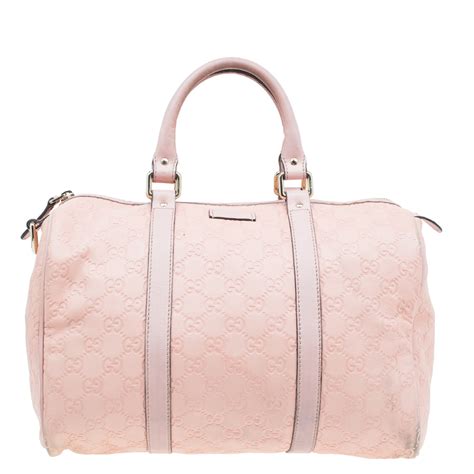 gucci pink guccissima leather medium joy boston bag|gucci boston bag sale.